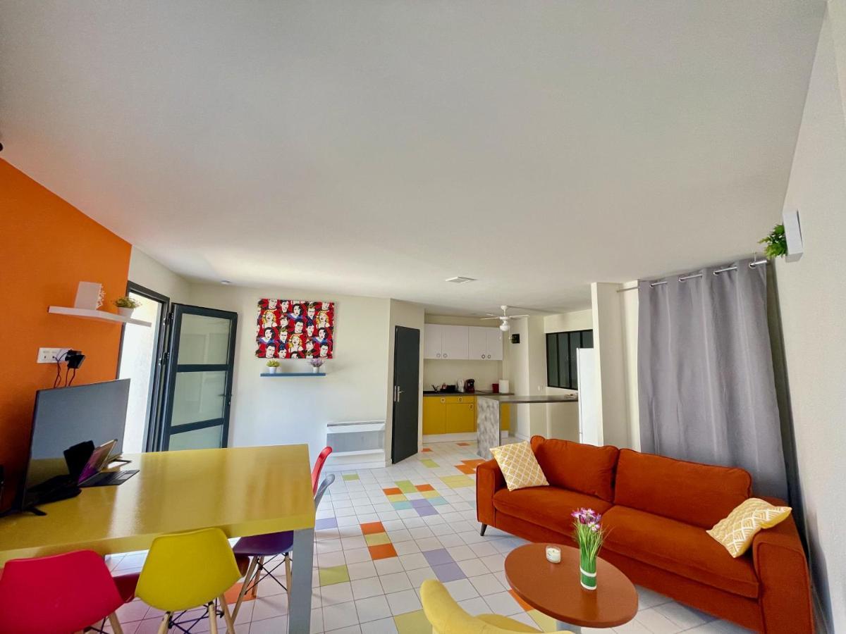 Appart Pop-Art Proche Autoroute, Plages Et Attractions, Wifi - Tv, Deco Stylee, Calme Bessan Luaran gambar